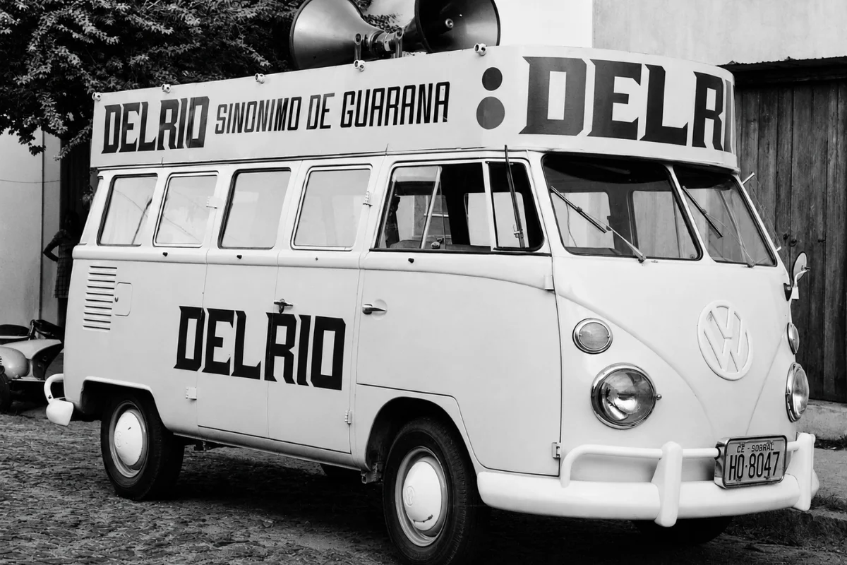 Kombi histórica de divulgação da Delrio.