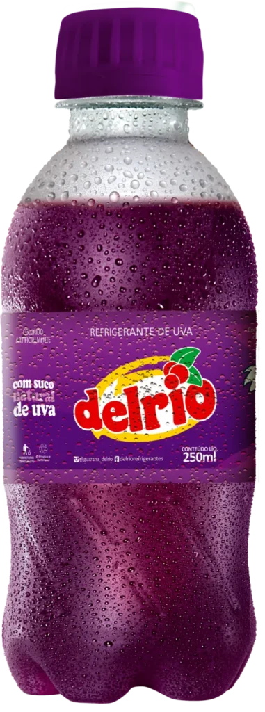 Garrafa do produto Delrio Uva 250ml.
